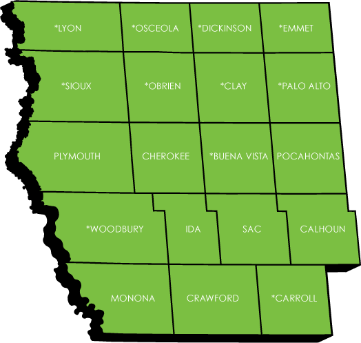 19 County Area